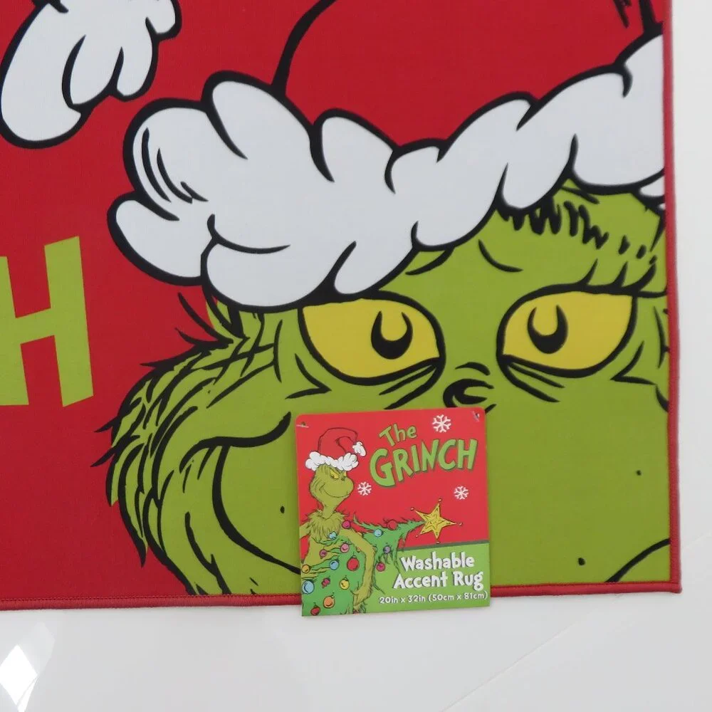 The Grinch (Merry Grinch Mas!) Washable Accent Rug 20